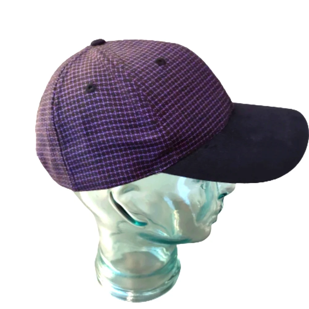 Toppers Tweed Baseball Hat Purple